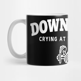 Down Bad Crying at the Gym Mug